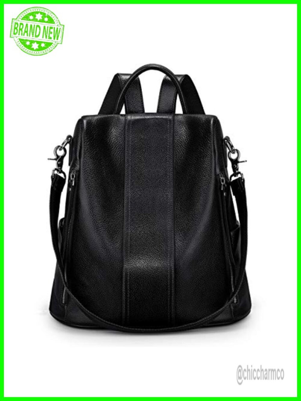 Genuine Leather Women's Backpack Rucksack Daypack With Tablet Pocket For Work